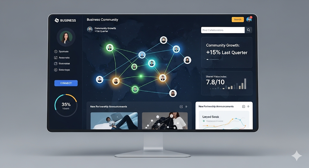 Plataforma 3BF Community, solução para empresários gerenciarem membros e impulsionarem o crescimento da comunidade através de um ecossistema digital organizado.